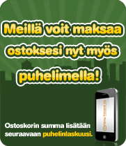Voit maksaa ostoksesi myös puhelimella!
